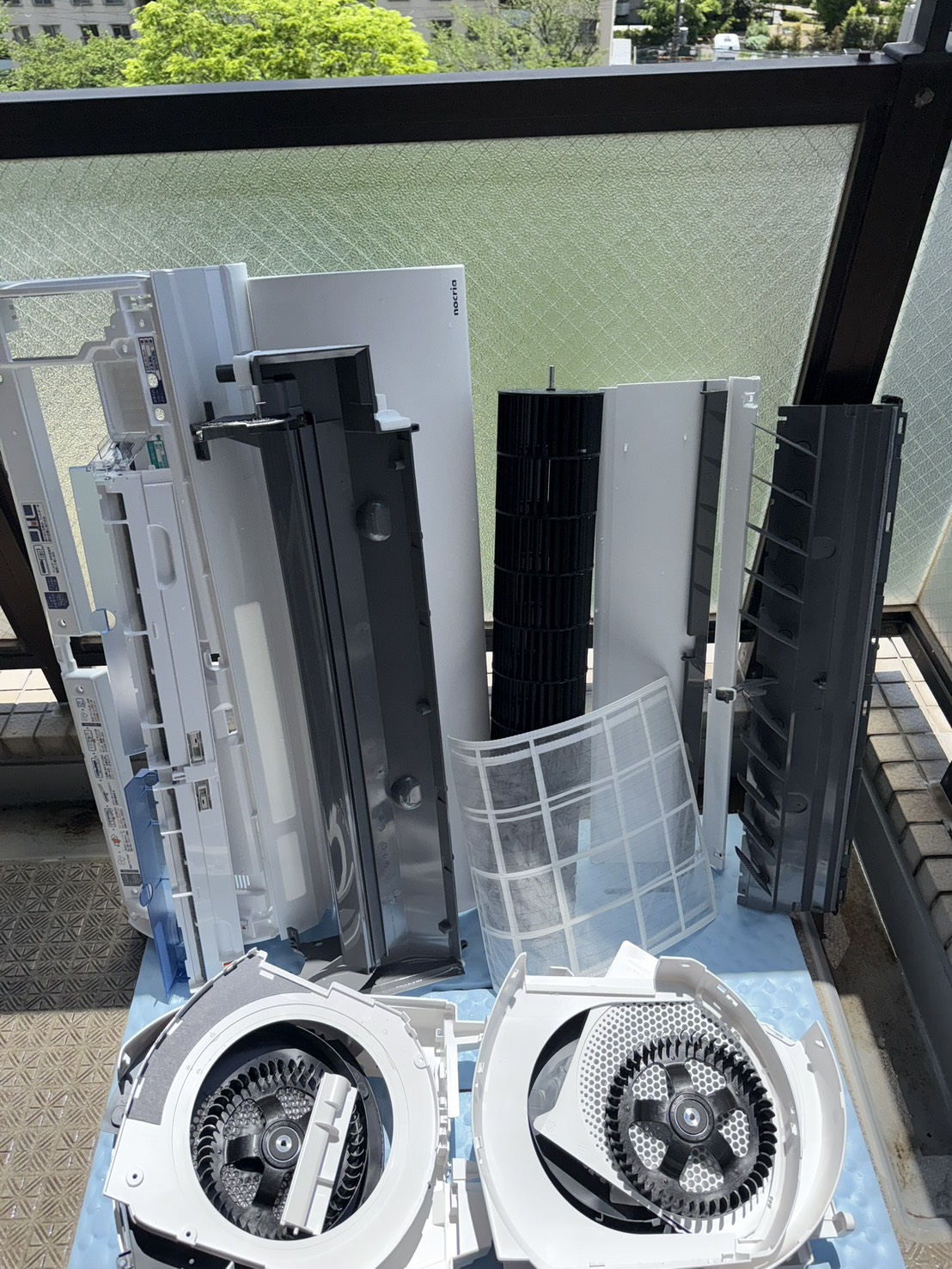 パーツを丸ごと洗浄した状態