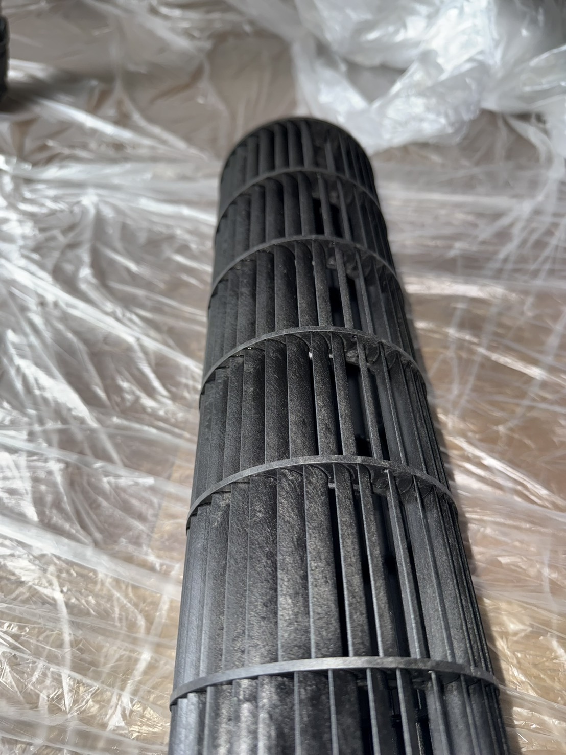 ドレンパンの施工後。洗浄してリセットされた状態