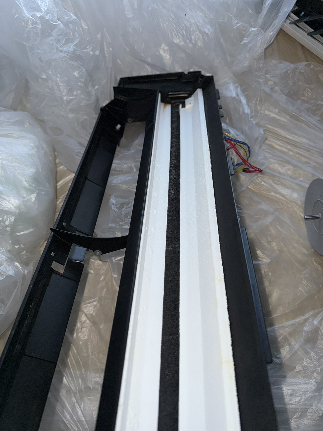 熱交換器まわりの施工後。洗浄してスッキリした状態