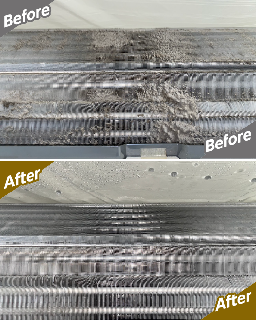 熱交換器のビフォーアフター